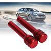 Car Door Lock Knobs 2pcs Universal Car Truck Aluminum Interior Door Lock Knob Pins Cover(Red)
