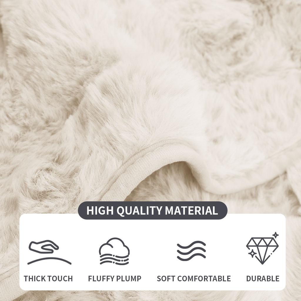 Soft Fluffy Faux Fur Plush Sofa Cover Slipcover Non-slip Furniture Protector 1/2/4 Seate Couch Covers for Living Room Home Decor