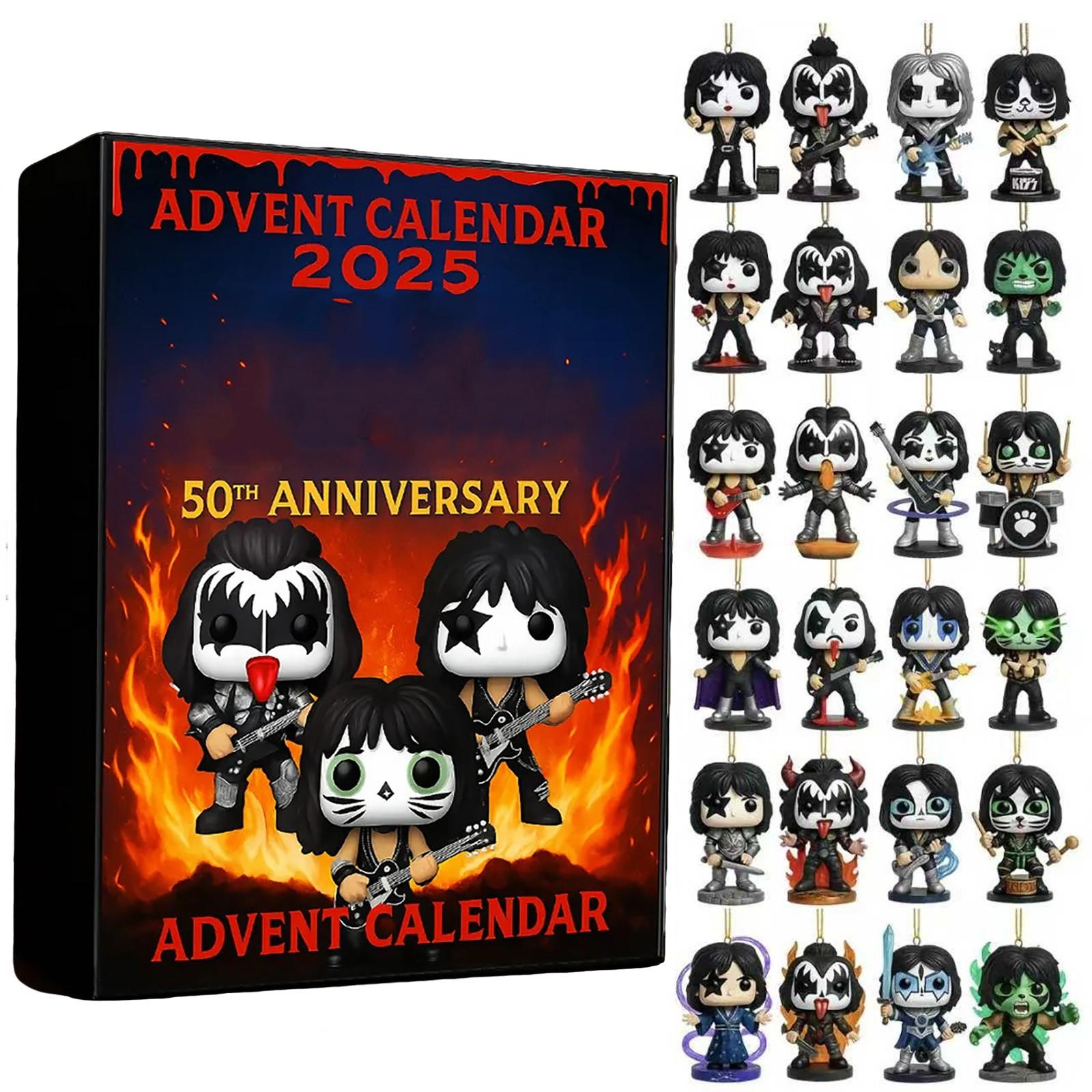 

Адвент-календарь 24 дня Календарь обратного отсчета с музыкальными коллекционными фигурками, Адвент-календарь One Size