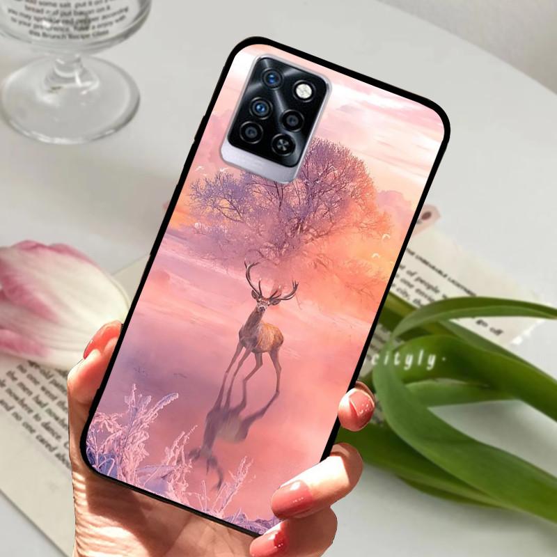 For Infinix Note 10 Plus Case Black Soft silicone TPU Back Cover For Infinix Note10 Pro NFC Phone Case Note 10 Pro Plus Bumper