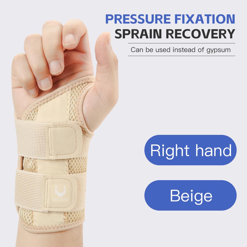 Adjustable Dual Strap Wrist Guard for Finger Joint Pain Relief with Thumb Support Thin Design