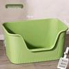 Extra-Large Splash-Proof Semi-Enclosed Cat Litter Box for Maine Coons