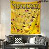 Custom Name pokemon Wall Tapestry Aesthetic Wall Hanging Printed Fabric Blanket Decorative Tapestries for Bedroom Living Room Home Decor