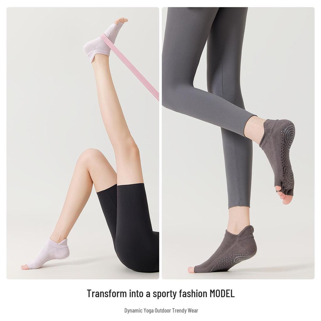 Women's Non-Slip Yoga & Pilates Open-Toe Socks for Spring and Summer