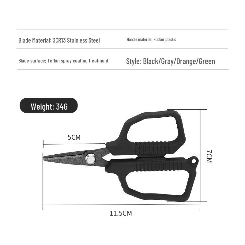 Multifunctional Stainless Steel Fishing Scissors with Strong Line and Rope Pulling for Outdoor Use