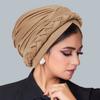 Polyester Crossfront Headscarf For Women With Warmth And Casual Style