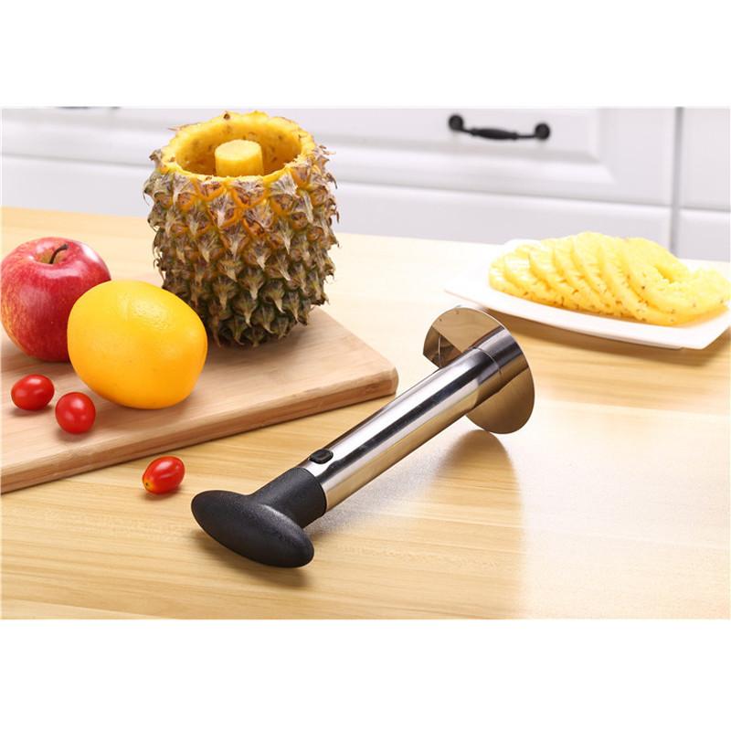 Steel Pineapple Corer And Slicer With Easy-to-use Peeler For Fruit Lovers**