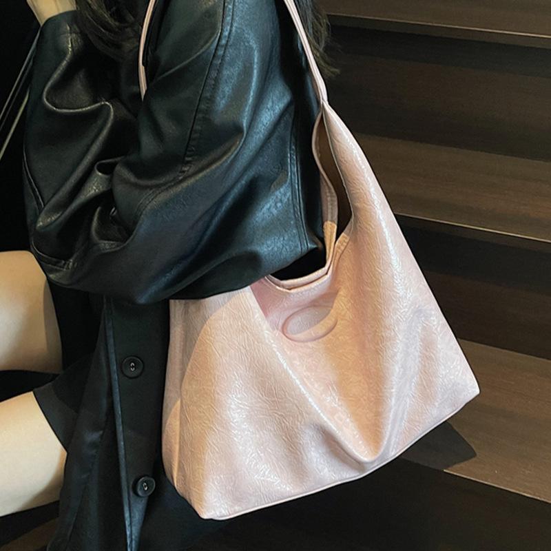 Premium Sense Large Capacity Tote Bag Women's 2025 New Retro Underarm Commuter Bag Fashion Casual Shoulder Bag Tide