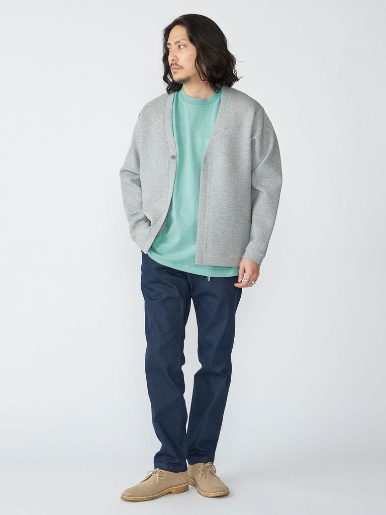 Ships Men's Gas Cotton Double Knit Cardigan, 1-Button, Gray, Size S (112400033), Available Online First.