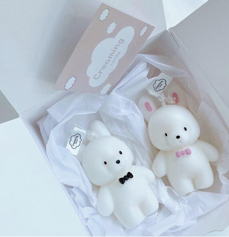 

Милый кролик силиконовая форма для ароматерапии, гипсовая форма, силиконовая форма для свечей для изготовления свечей