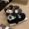 Sexy Simple Outer Wear Warm Cotton Shoes Autumn and Winter  Fashion Versatile Plus Velvet Casual Flat Shoes for Women