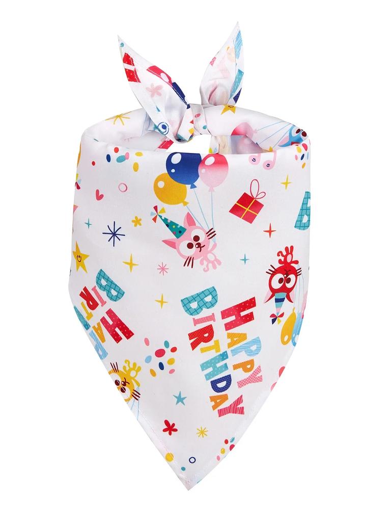 Birthday Day Dog Bandana Christmas Dog Triangle Scarfs Bibs Dog Beach Bandanas for Small Medium Dog Accessoires