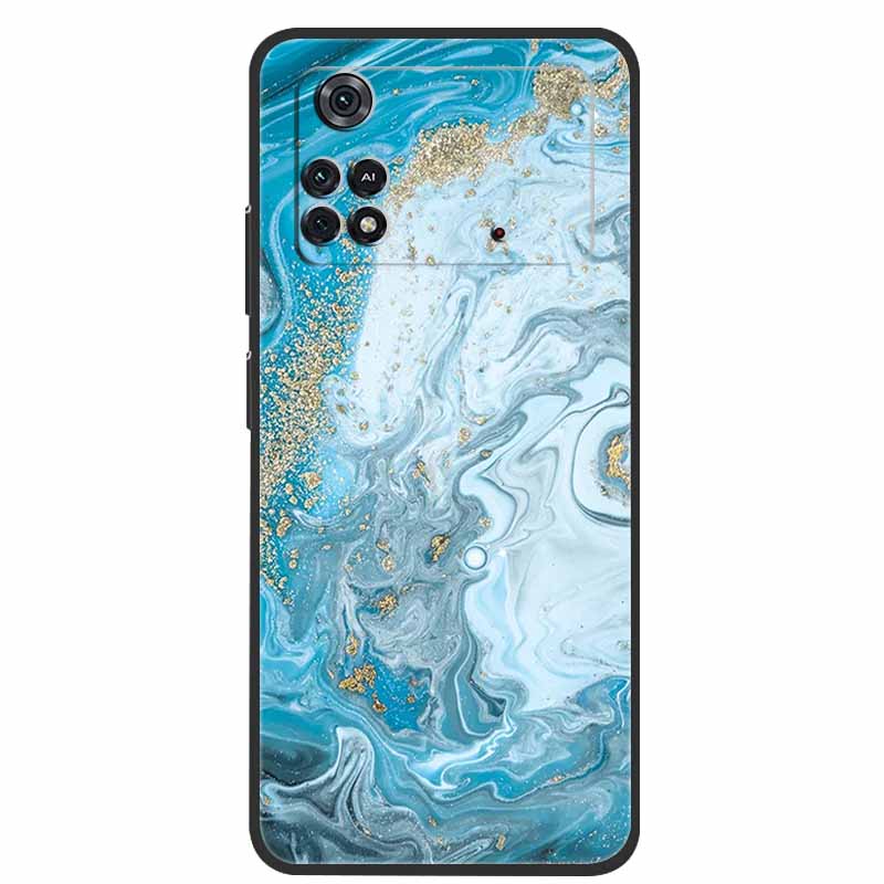 For Poco X4 Pro 5G Case Poco M4 Pro 2022 Marble Silicone TPU Back Cover for Xiaomi Poco M4 Pro 4G Phone Case Poco X4 Pro 5G Capa