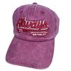 Washed Vintage Letter Baseball Cap Sunscreen Sun Hat, Personalized Wide Brim American Trendy Cool Men and Women Peaked Cap Wholesale