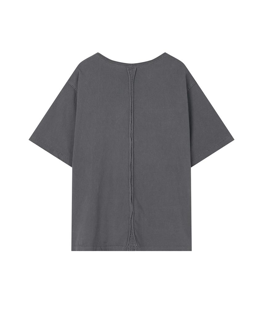 Saendeulig Overfit Washed Tee_Dark Gray