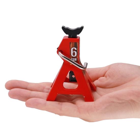 Car Toy Metal 6 Ton Scale Jack Stand Decoration for 1/10 RC Crawler Truck SCX10