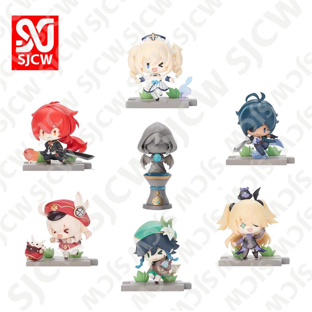 Genshin Impact Figures: Paimon, Klee, Hu Tao, Keqing with Sword - Heroic Anime Display Ornaments