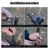 1Pc Portable Camping Gear and Equipment Detachable Outdoor Barbecue Tripod Hanging Rack Campfire Cooking Accessories Set