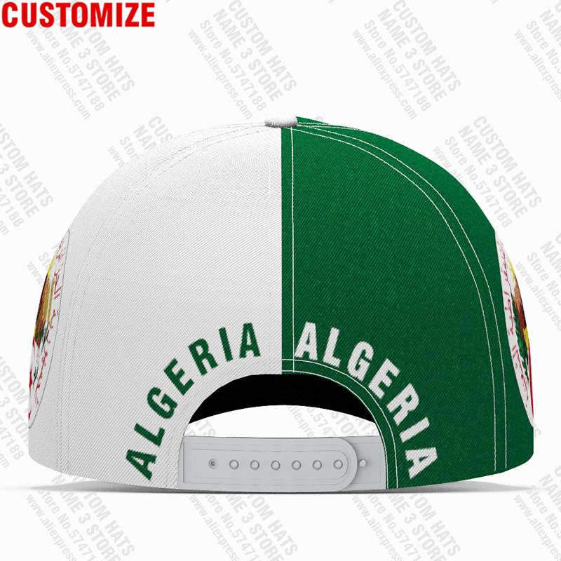 Algeria Baseball Cap Free Custom Name Number Dza Hat Islam Logo Arabic Algerie Arab Text Alger Travel Flag Algier Po Headgear