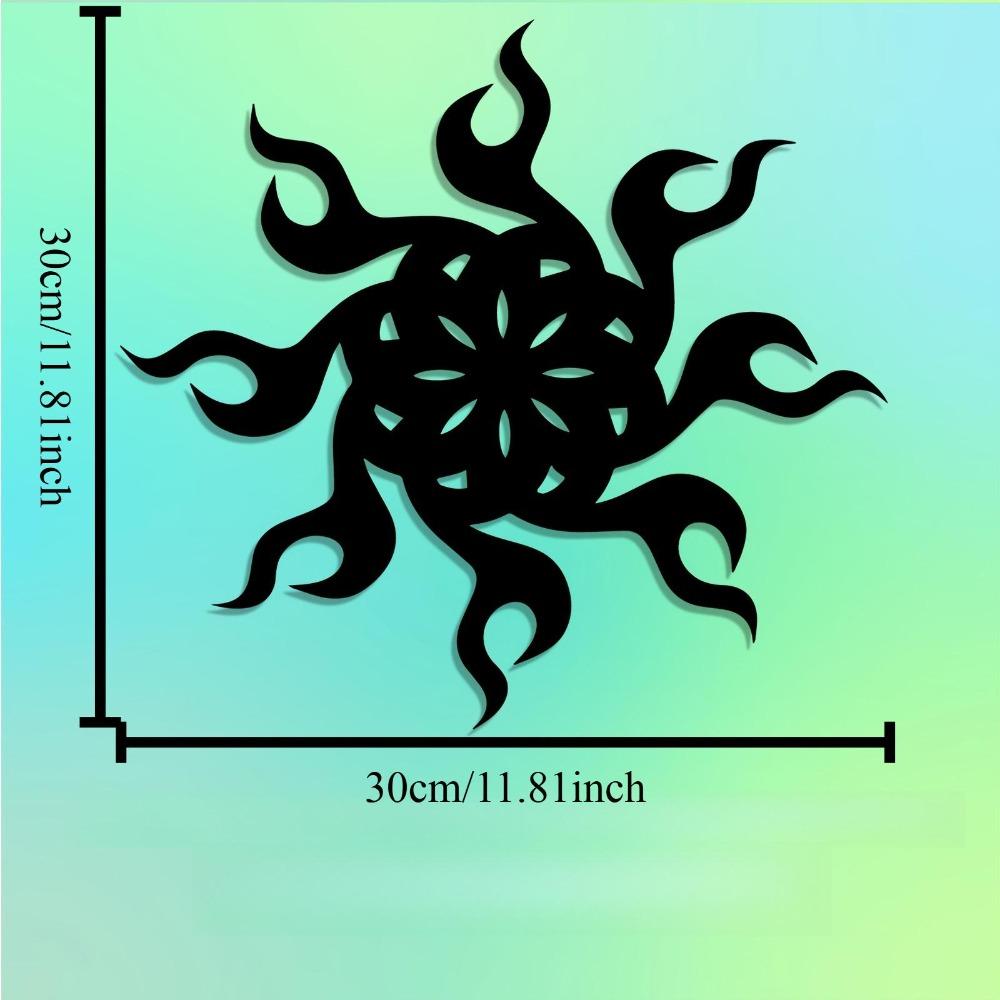 Sun Metal Wall Art Outdoor Sculpture Weatherproof Iron Gift Yard Garden Fence