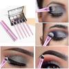 Mini Portable Telescopic 5 Eye Brushes Complete Set of Eye Shadow Eye Brushes for Beginners