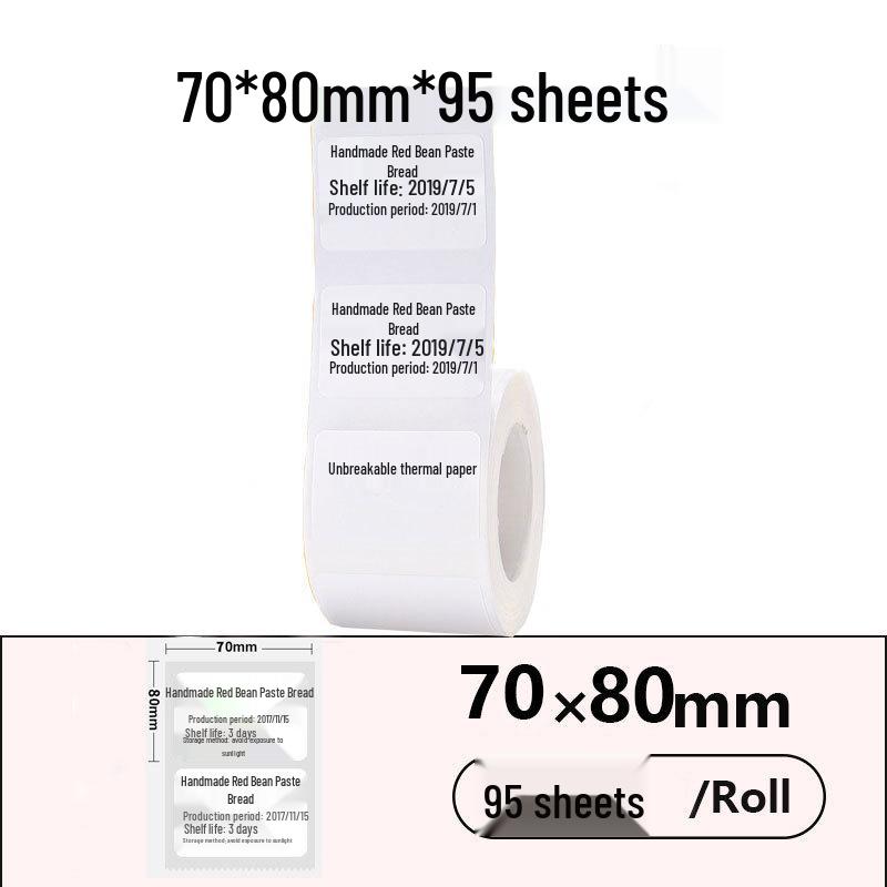 Jingchen B3S P50 T260 Food-Grade Waterproof Thermal Label Paper
