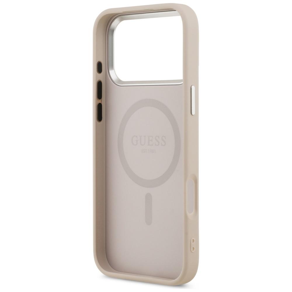 Guess Triangle Logo MagSafe Case for iPhone 17 Pro Pink