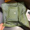 Quadratisches Tuch Damen Hijab Kopftuch Bandana Taschentuch Seidentücher Frau Luxus Winddicht Turban Stirnband Retro Bohemian