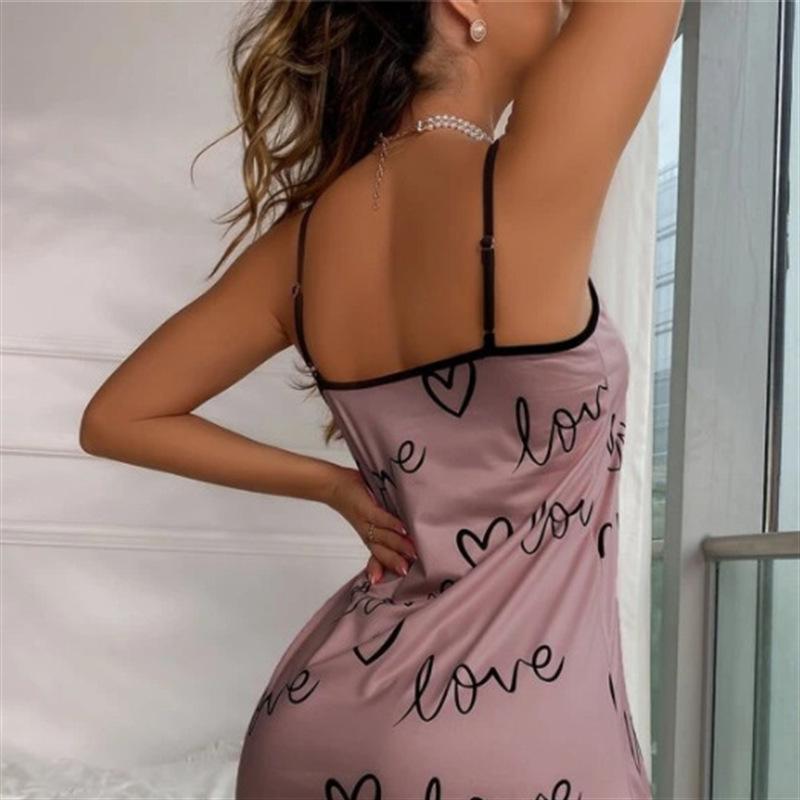 

Женская модная повседневная пижама на подтяжках с оборками по краю, удобная свободная, симпатичная, с принтом, домашняя одежда XXXL фиолетовый