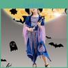 Halloween Witch Costume For Girls With Lace Tulle And Bow For Kids Party Play