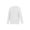 Men's Y-3 Round Neck Pullover Logo Long Sleeves White T-Shirt FN3362