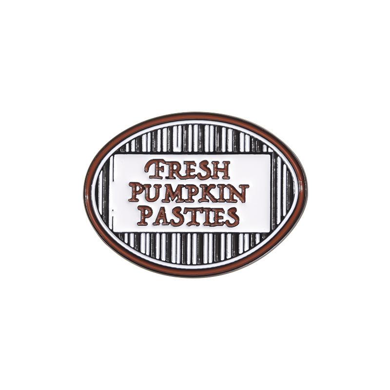 Geometric Fashionable Brooch With Pumpkin Pie Theme Ideal Gift For Occasions All