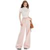 Womens High Waist Wide Leg Jeans Loose Fit Flowy Trousers