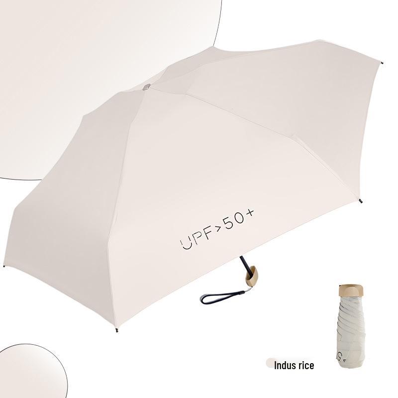 High-End Women's Pocket Capsule Umbrella – Thickened Black Glue, Sunscreen, Sunshade