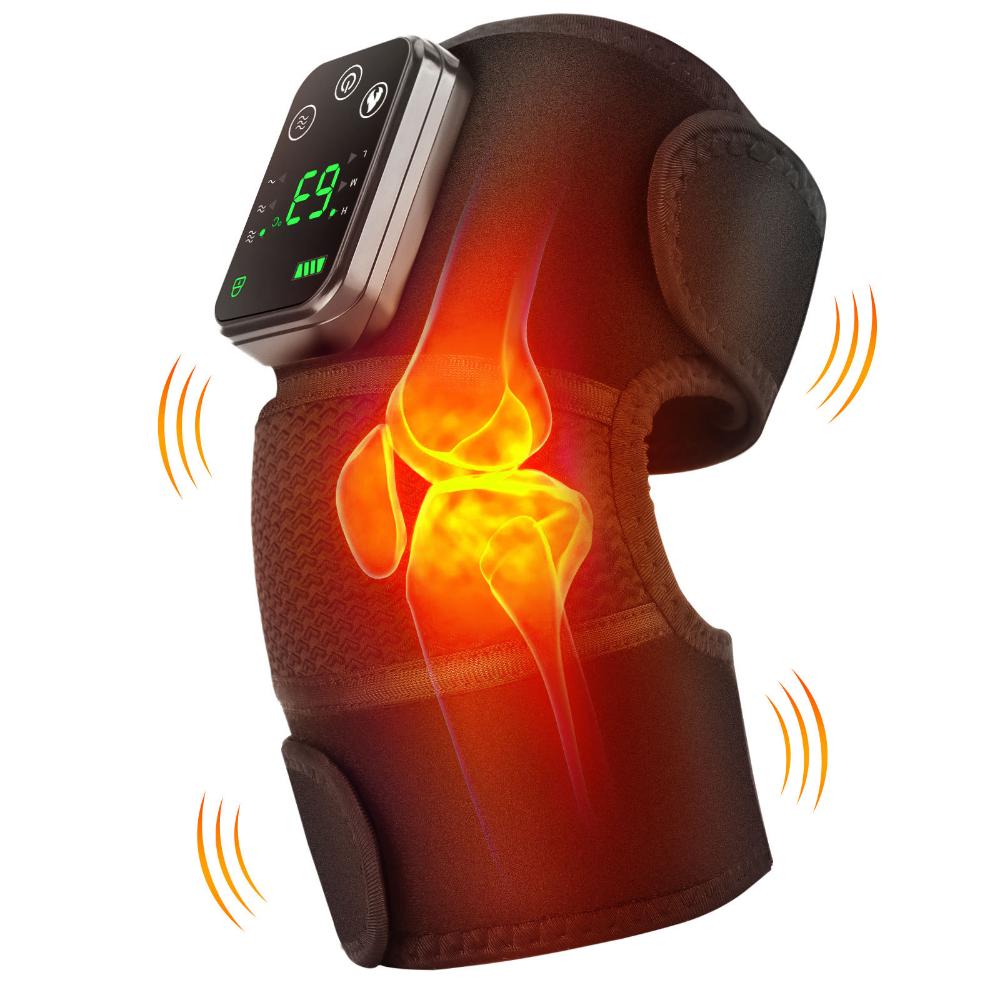 Electric Heating Vibration Therapy Knee Elbow Leg Arthritis Massage Physiotherapy Joint Pain Relief Warm Wrap Knee Pad Massager