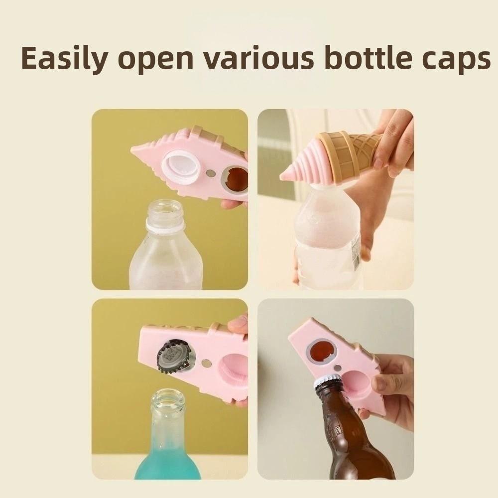 Portable Magnetic Bottle Opener Cute Beverage Opener Multi-functional Box Opener Kitchen Gadget