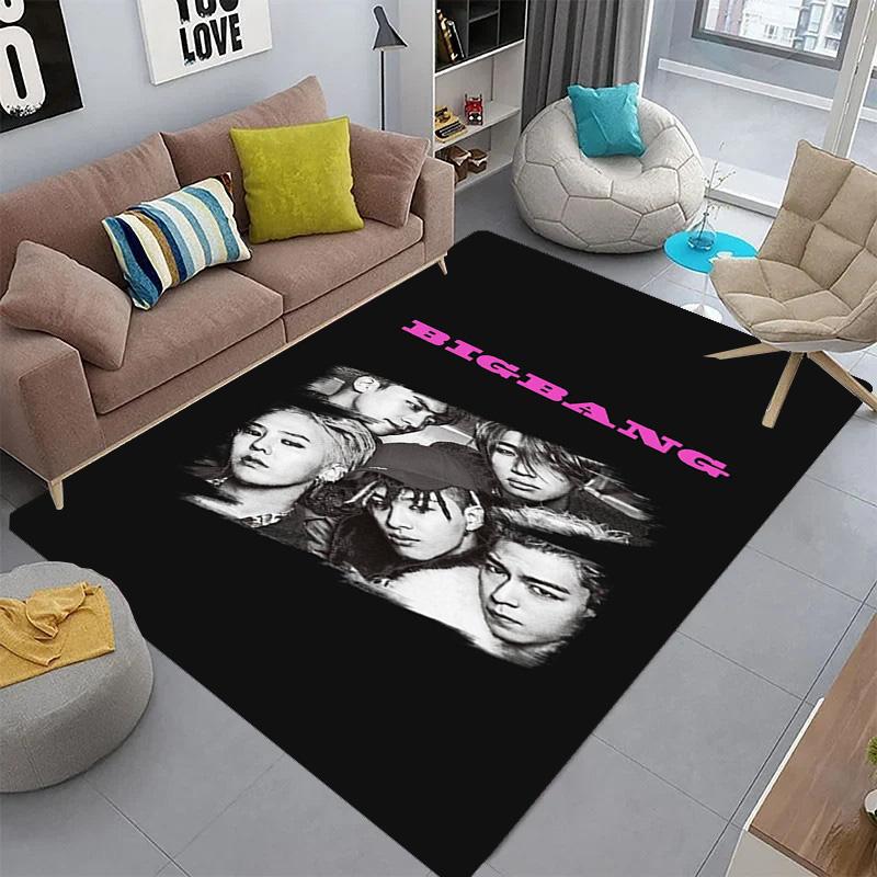 Big Bang: Icons Music Carpet Printing Floor Mats Room Dormitory Decoration Protective Pad