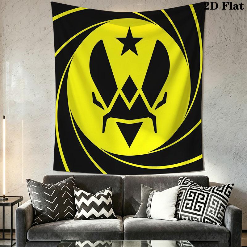Team Vitality Wall Hanging Printed Fabric Blanket Decorative Tapestries for Bedroom Living Room Home Decor