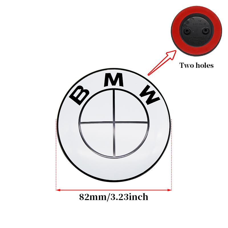 7Pcs Car Front Hood Emblem Wheel Hub Caps All White Logo For BMW M Logo G30 G31 G38 G11 G12 G20 G28 F10 F48 F49 G01 F20 F21 F22