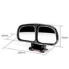 Set of 2 Auxiliary Mirrors for Easy Adjustable Car Rearview Side Mirror Cars Installation, Angle, Mirror,