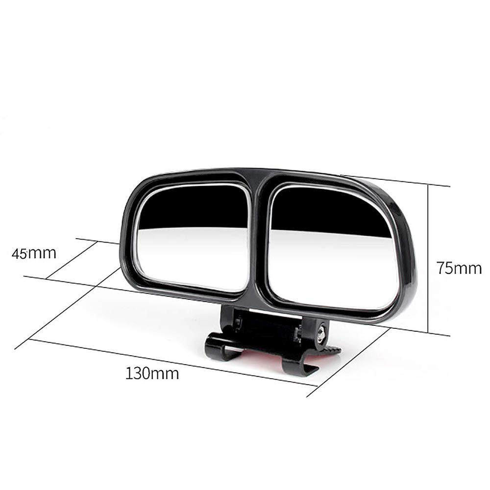 Set of 2 Auxiliary Mirrors for Easy Adjustable Car Rearview Side Mirror Cars Installation, Angle, Mirror,