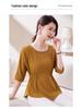 Chic Women's 2025 Slim Fit Pleated T-Shirt: Round Neck, Flattering Waist, Summer Style