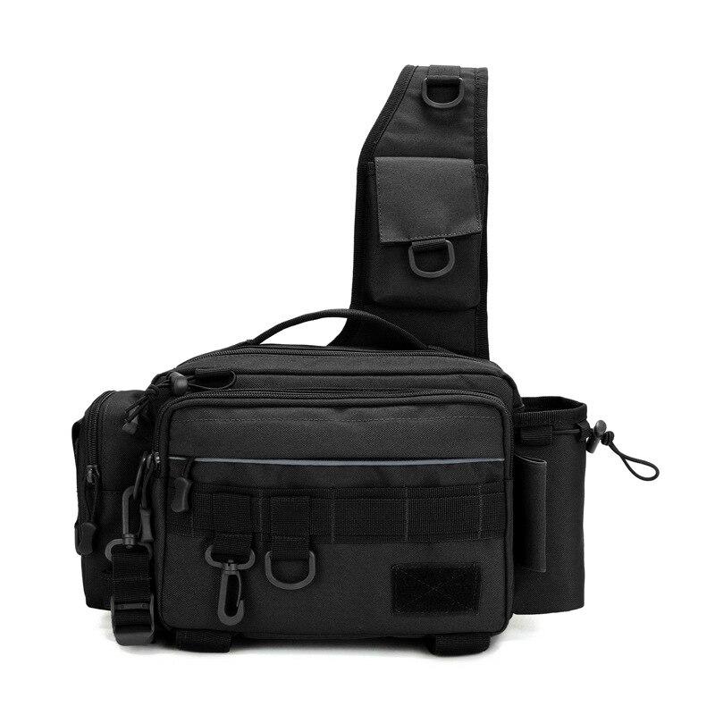 Fiskestangvesker for menn Enkel skulder Luya fiskesnelleveske Crossbody-veske Fiskereiseskuldervesker Oppbevaring