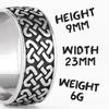 Viking Celtic Knot Symbols Weave Stainless Steel Mens Women Rings Simple for Girl Boyfriend Jewelry Creativity Gift Wholesale 3