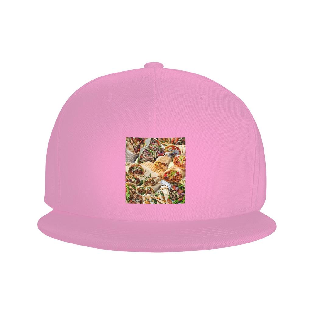 Kebab Fresh Ingredients Baseball Caps Snapback Fashion Baseball Hats Breathable Casual Casquette Outdoor for Unisexs And WoUnisexs