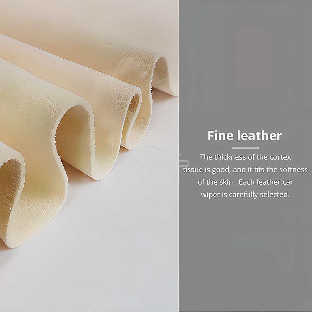 40X70cm Free Shape Cleaning Genuine Leather Cloth Car Auto Homes Care Motorcycle Natural Drying Chamois Approx Water Absorption