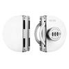 1pc Frameless Glass Door Lock No Drill Installation For Bathroom Double Swing Doors Outdoor Glass Door Use