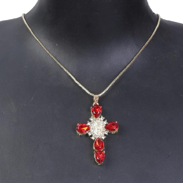 Funkelndes Jungfrau-Kreuz Halskette Verstellbare Jungfrau-Kreuz Halskette Schmuck Personalisierte Halskette Ornament