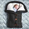 Velvet-Lined Knitted Baby Stroller Sleep Sack