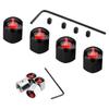 4Pcs/Box Middle Finger Fuck Style Logo Bike Motorcycle Car Tire Valve Stem Caps for Car Styling Decoration
